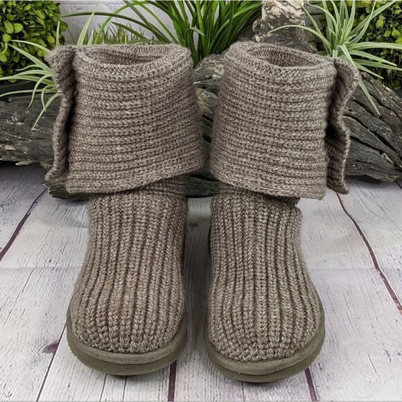 UGG® Classic Cardy II Knit Boot - Picture 2 of 8